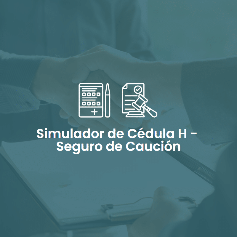 Simulador Cedula H Seguro de Caución Portada