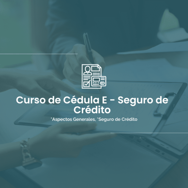 Curso Cédula E (Seguro de Crédito) - Licencia Digital